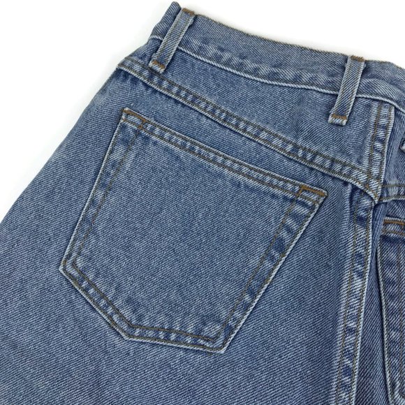 Vintage GUESS Light Wash Denim Jean Shorts Size 26 - Picture 6 of 8